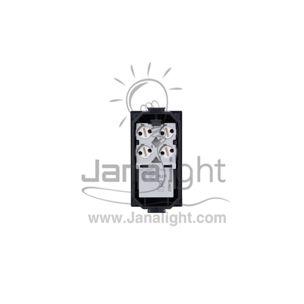 بريزة تليفون ماتكس اسود AGE5958/11NE black Phone Socket matix edge